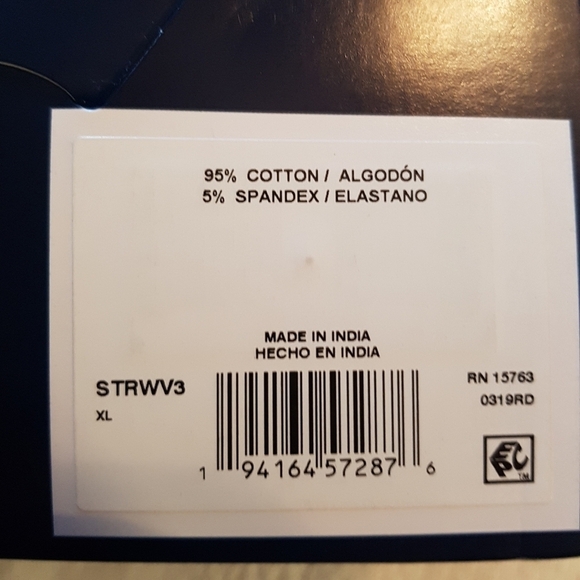 Hanes men's XL or 2Xl white shirts 3 V neck undershirt - Picture 3 of 7